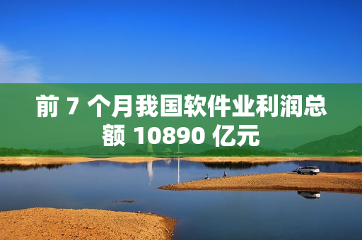 前 7 个月我国软件业利润总额 10890 亿元