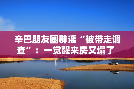 辛巴朋友圈辟谣“被带走调查”：一觉醒来房又塌了 这届编剧想象力值得点赞