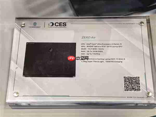 雷神ZERO Air轻薄游戏本实机首秀：仅1.58kg 160W双满血性能释放