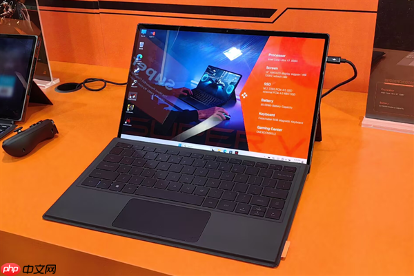 壹号本Super V二合一本亮相CES：搭载酷睿Ultra X7 358H