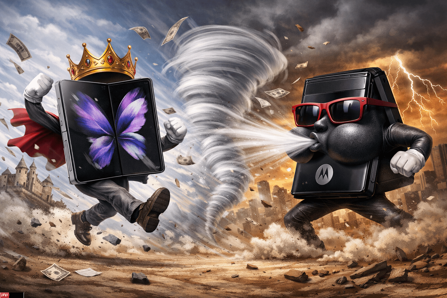 摺叠机王者大风吹？三星最强劲敌Motorola Razr Fold传将挑战Z Fold 8