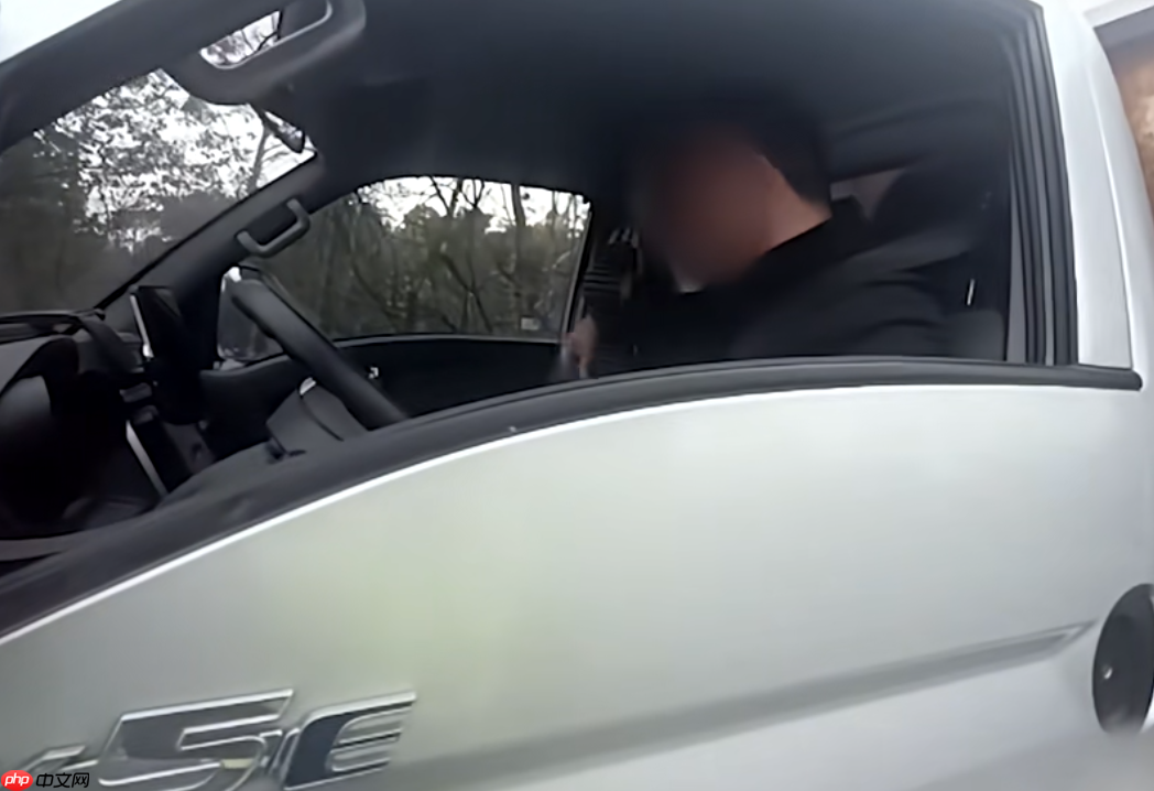 货车司机游戏瘾犯了 高速应急车道停车开玩被罚款