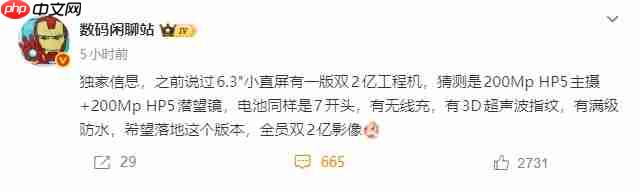 搭载双2亿镜头！6.3英寸小屏旗舰工程机满配暴击