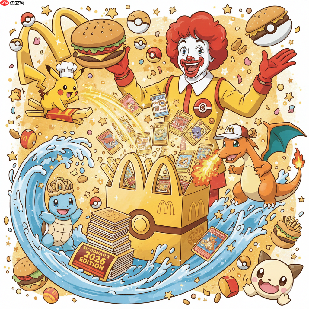 欢庆辉煌30载！《宝可梦》集换式卡牌麦当劳週年限定包2026上市