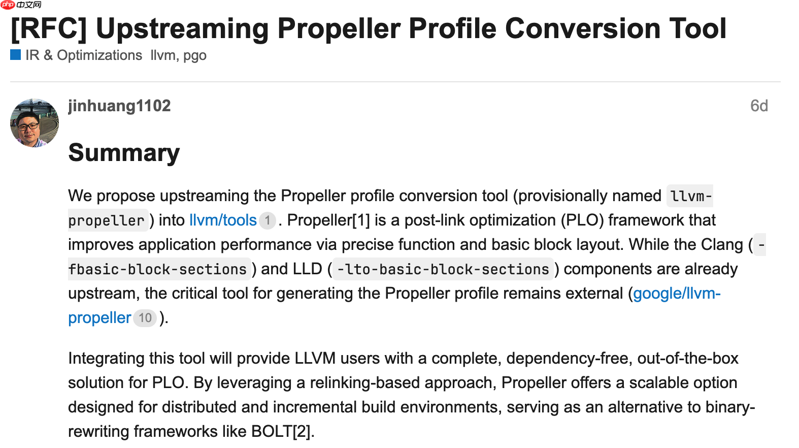 谷歌计划将其 Propeller 性能优化工具合并进 LLVM 主线