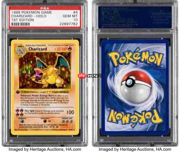 宝可梦卡牌拍卖再创巅峰！初版「喷火龙」以55万美元天价成交