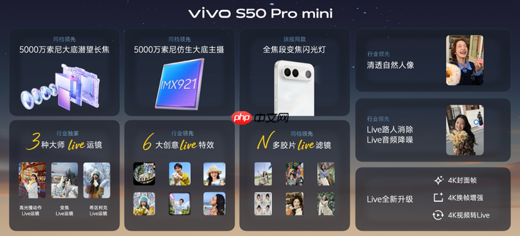 田曦薇同款长焦Live神器 vivo S50 Pro mini给你别样拍照体验