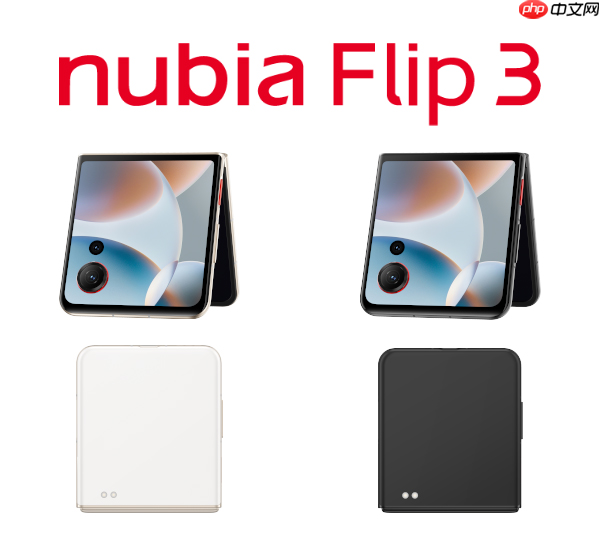 中兴新款折叠屏渲染图泄露 型号或为Nubia Fold与Nubia Flip 3