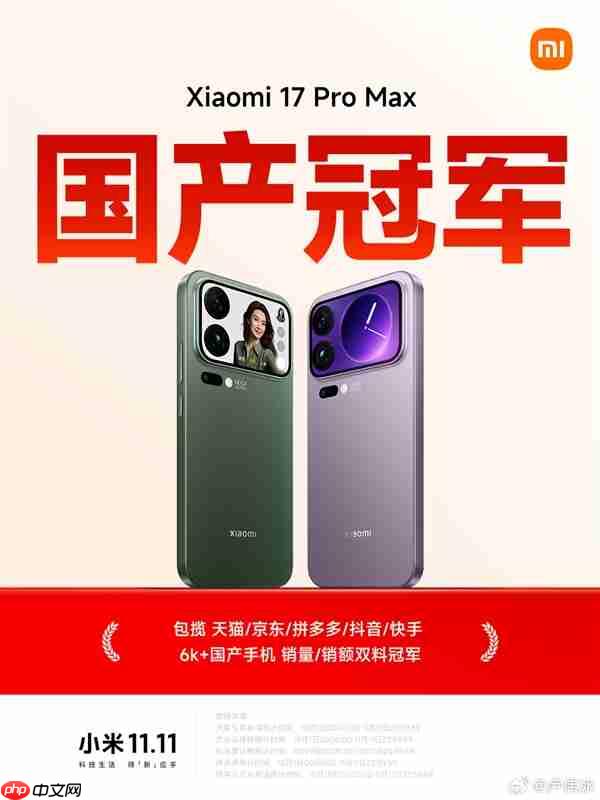 卢伟冰：小米手机连续三年国产销量第一！17 Pro Max成6K+国产冠军