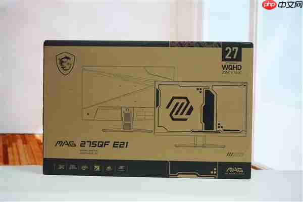 2K/210Hz仅739元！微星MAG 275QF E21显示器图赏