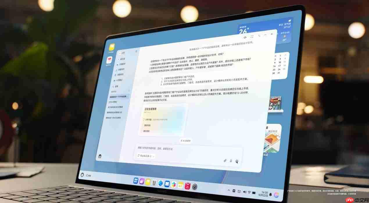 HarmonyOS6小艺再进化！一句话P图、专业报告全搞定