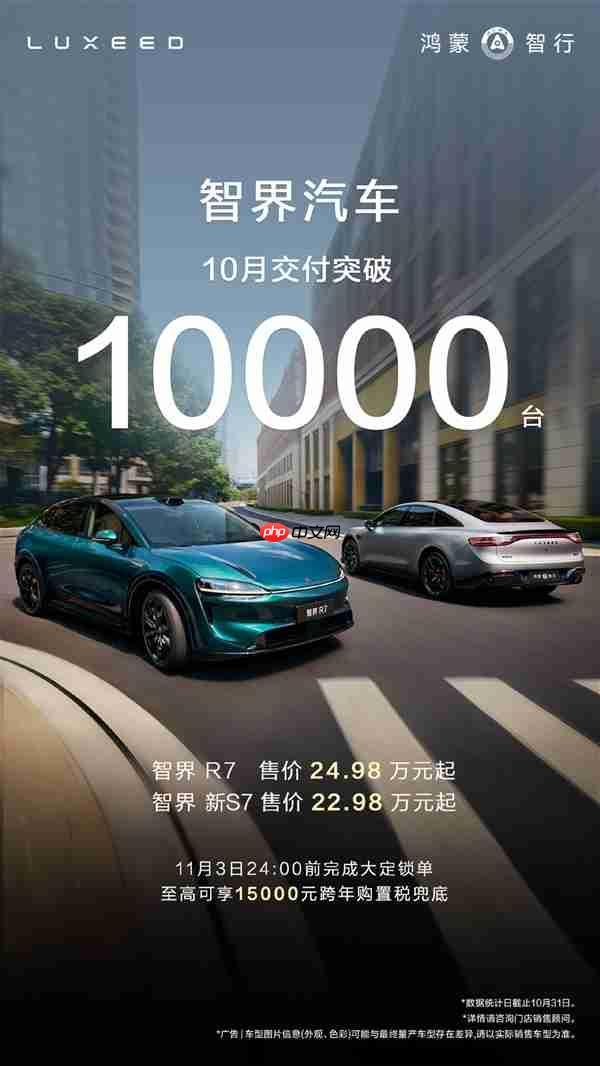 智界重新站起来了！单月交付久违再破10000台