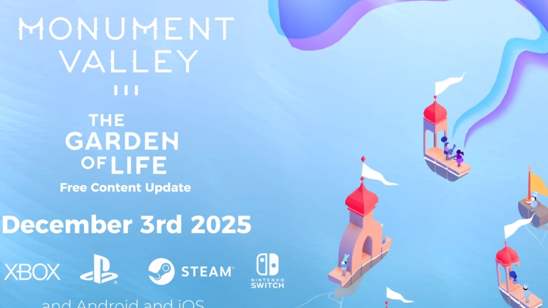 《纪念碑谷3》将推出免费DLC！四个全新篇章