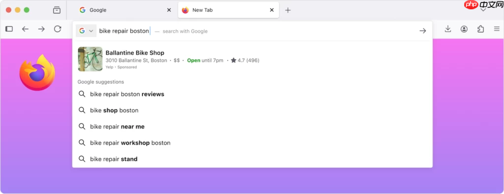 Firefox 将推出新智能搜索建议功能