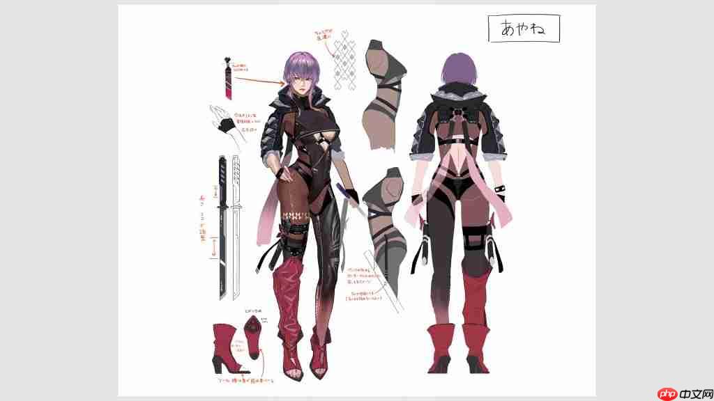 《忍者龙剑传4》Seori隼龙绫音艺术图 非常棒啊！