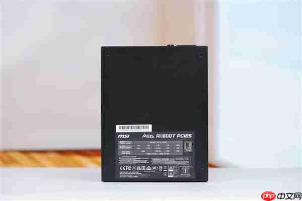 轻松驾驭RTX 5090！微星MEG Ai1600T PCIE5超神电源图赏