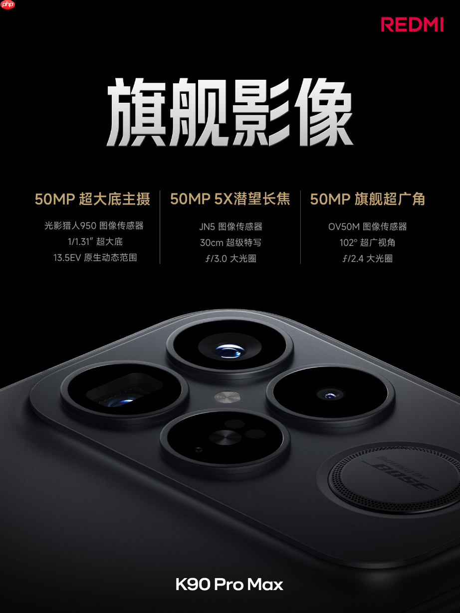 REDMI K90 Pro Max正式发布：第五代骁龙8至尊版+红米最强影像 3999元起！