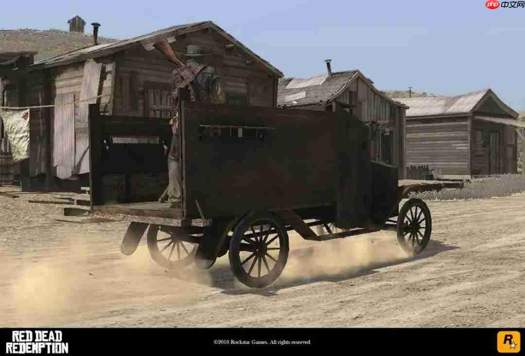 前R星员工公开《荒野大镖客：救赎》早期开发画面截图