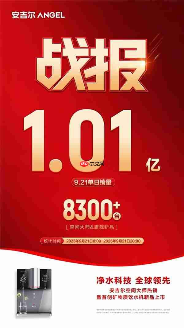 从热销到标杆：安吉尔新品以科技创新引领全屋净饮水新时代