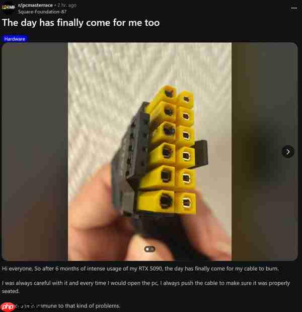 12V-2x6 16针供电接口真没法要了！48小时烧了四块RTX 5090