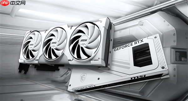微星首款背插显卡发布：纯白、看不到一根线