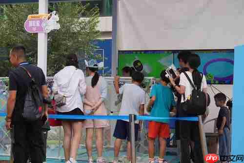 Loona宠物机器人“萌翻”2025中网球场