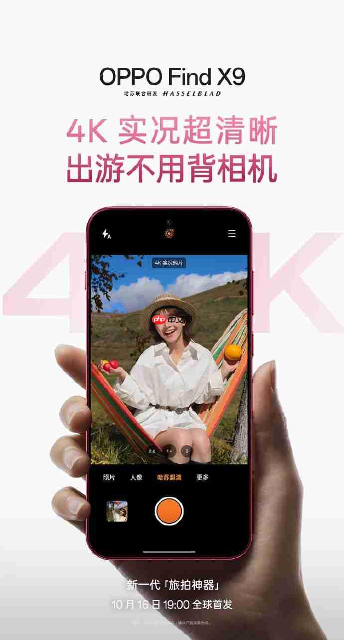 OPPO Find X9系列全方位升级：最强标准版「旅拍神器」引爆期待