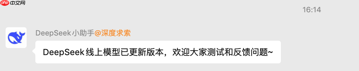 DeepSeek 更新线上模型，V3.2 版本发布在即