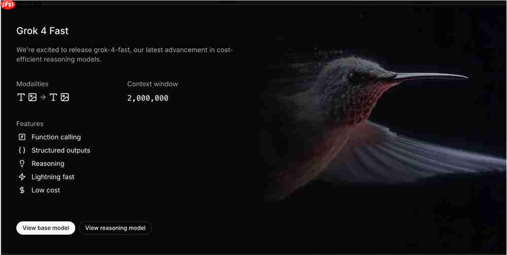 xAI 发布 Grok4Fast，效率提升40%，基准测试表现不输 Grok4!