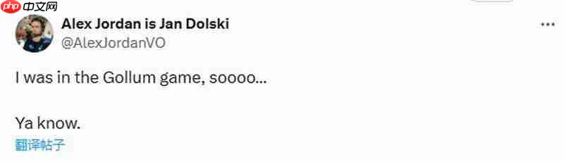 难兄难弟 《魔戒咕噜》演员安慰《心之眼》演员