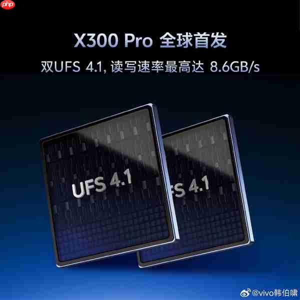 跑分破400万！vivo X300 Pro顶配全球首发双UFS4.1 4Lane：8.6Gb/s