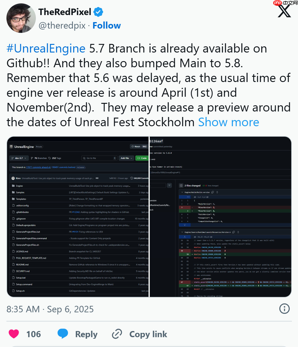 虚幻引擎即将发布 5.7 版本