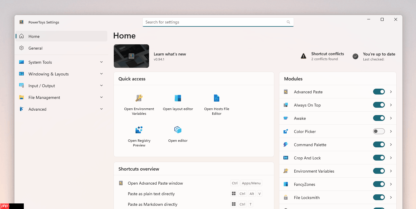 PowerToys 0.94 发布