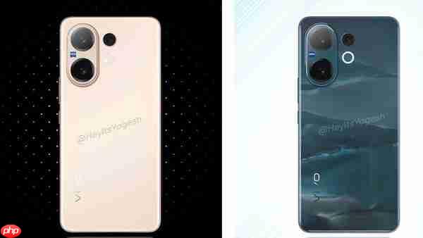vivo V60新机渲染图曝光：三款配色+蔡司三摄 8月亮相