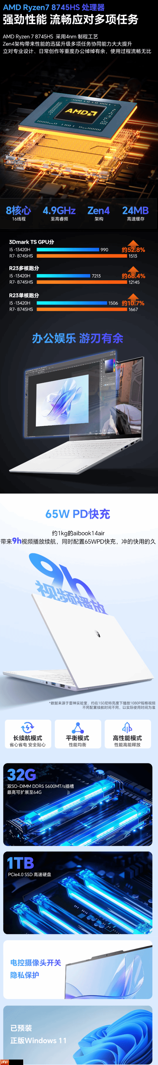 雷神首款高性能全能本上市！仅重1KG 售价4699元