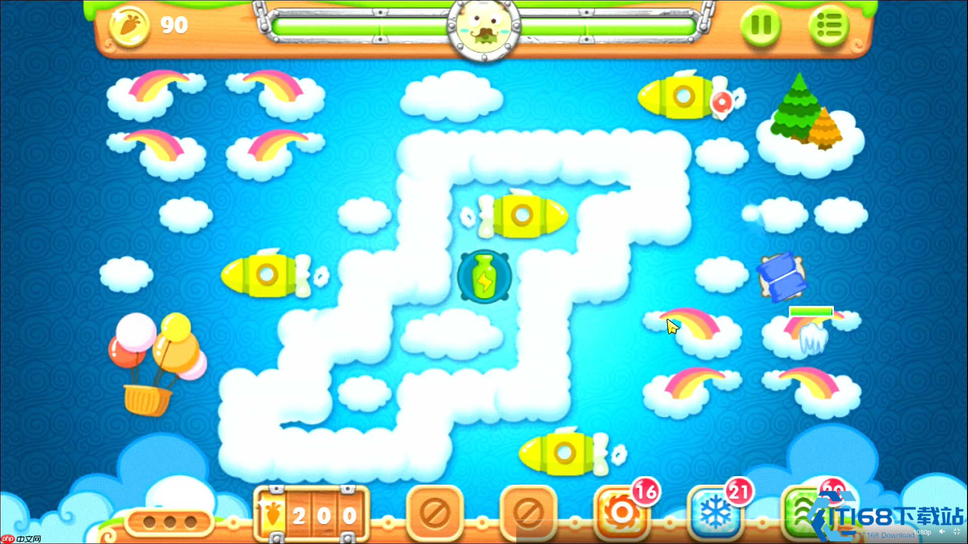 保卫萝卜59关瓶子任务终极挑战：压血线抢人头必备秘籍