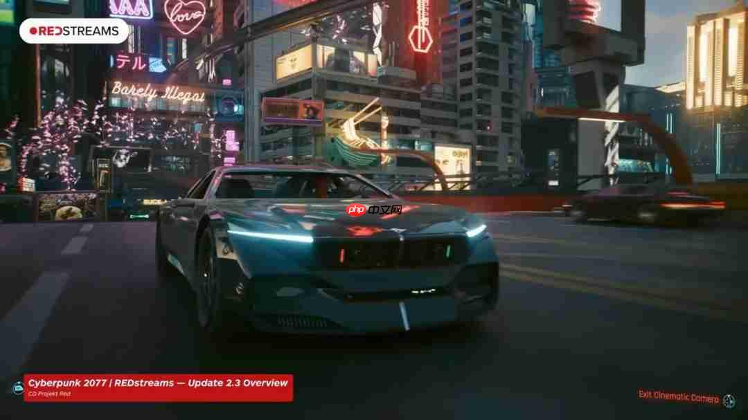 《赛博朋克2077》2.3版更新视频 晶彩车衣智动驾驶