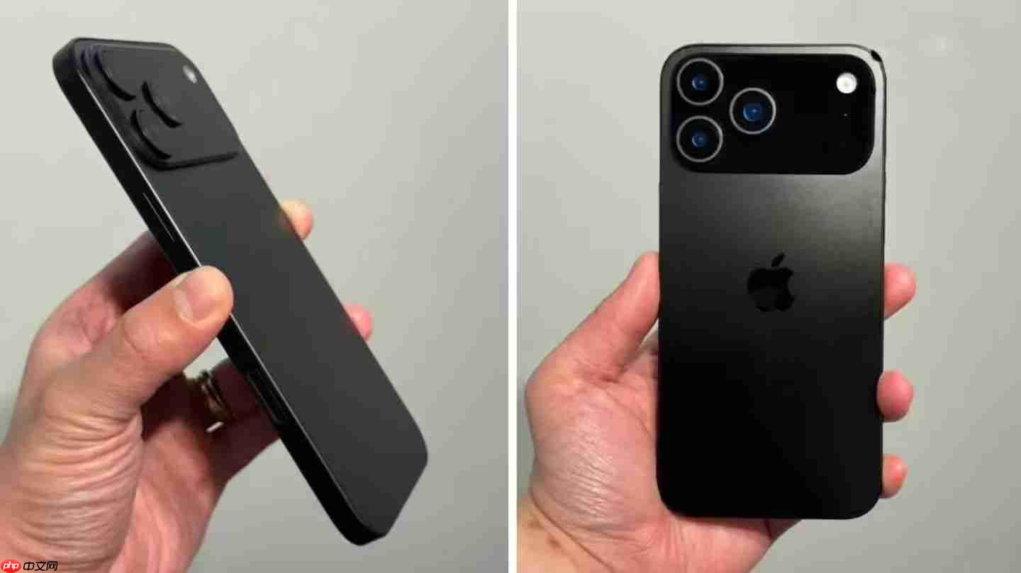 曝iPhone17Pro模型机图片泄露:高清设计细节展示!