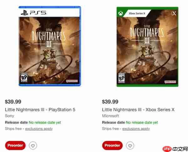 《小小梦魇3》发售日期疑似泄露！9月15日正式上线