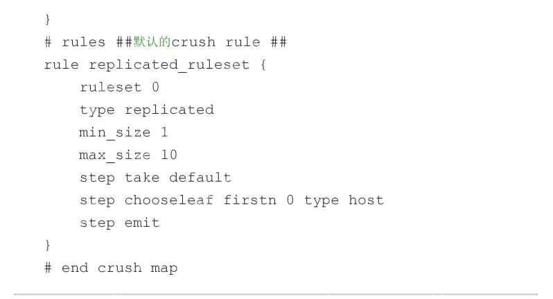 ceph crush配置实例(两个rack容灾)