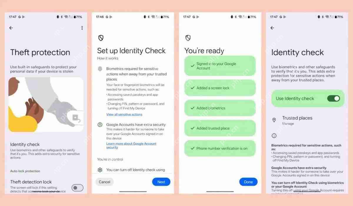 Android 16 将全面上线防盗功能“身份检查”，谷歌和三星手机已支持