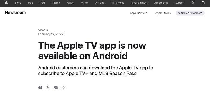 安卓版Apple TV正式上线，提供七天免费试用