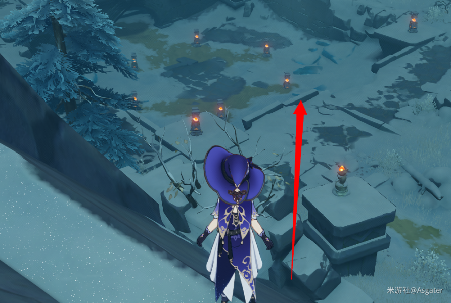 《原神手游》龙脊雪山石碑位置说明