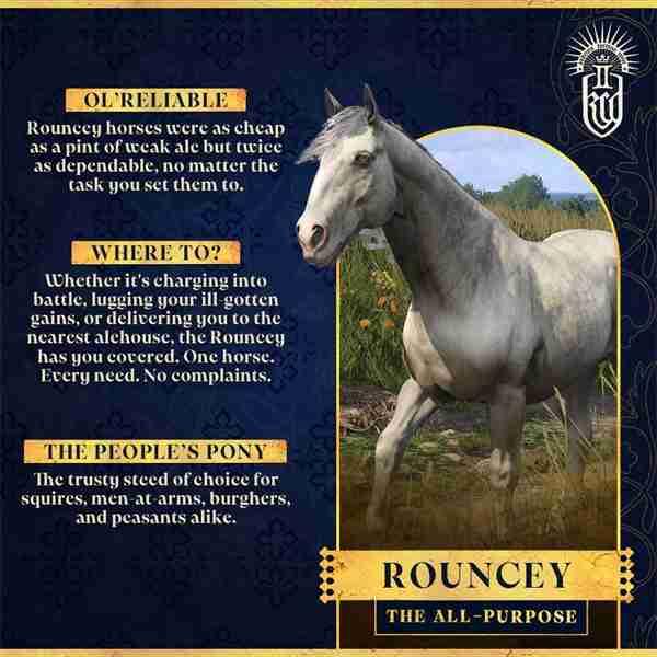 《天国：拯救2》可骑乘马匹介绍 战马代表尊贵奢华