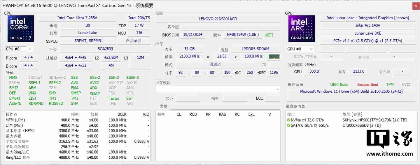 986g 超轻 AI PC 酷睿 Ultra 本，联想 ThinkPad X1 Carbon 2025 Aura 评测