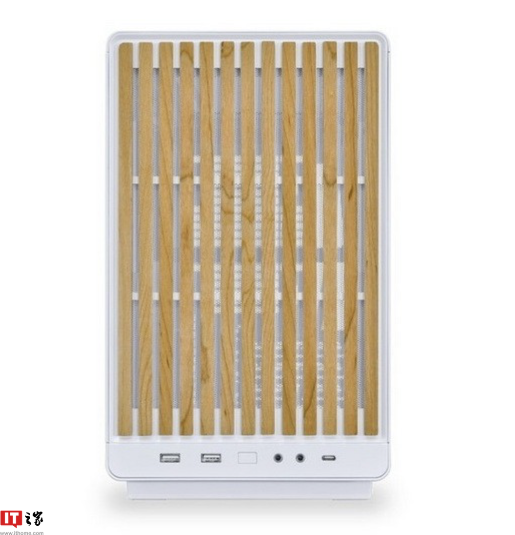 联力预热白色木质款 A3 桌面 M-ATX 小机箱：胡桃木纯木格栅、12 月 19 日上市