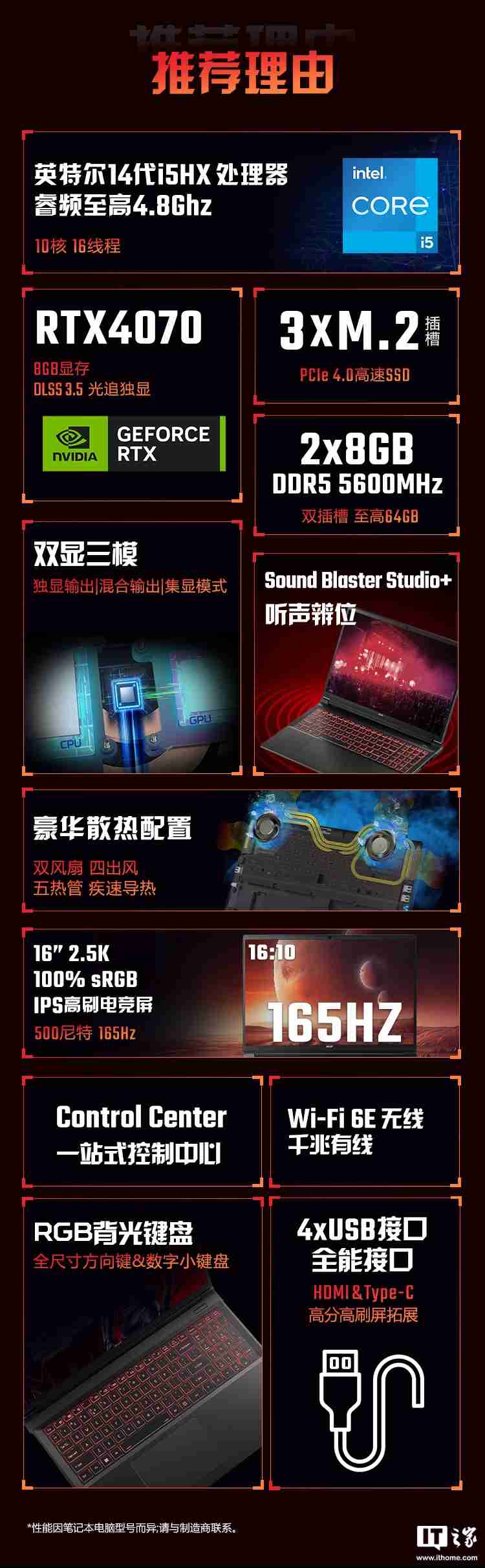 宏碁暗影骑士・擎 6 笔记本开售：14 代 i5HX / i7HX 处理器、支持双显三模，7599 元起
