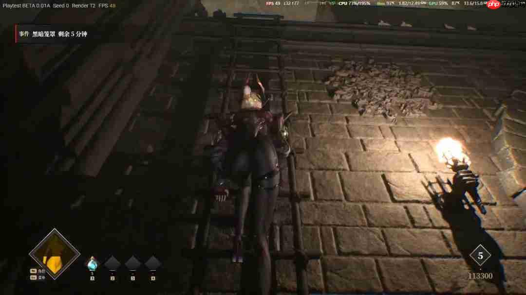 国产奇幻游戏《夜莺归笼》新演示 美艳女主爬梯子