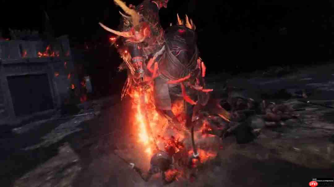 《仁王3》新实机 主角大战妖怪化Boss山县昌景