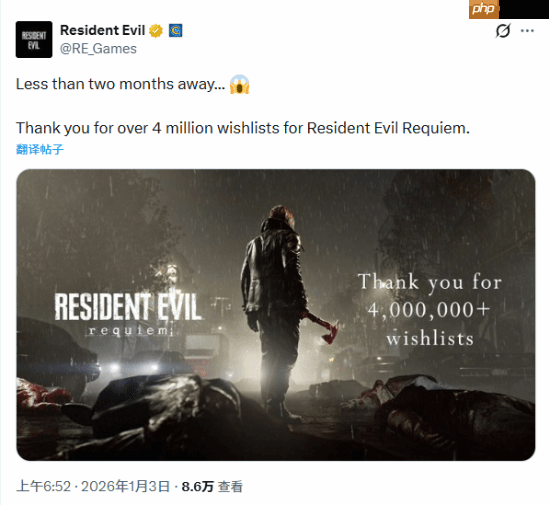 《生化危机9：安魂曲》里昂新图！手持消防斧 愿望单破400万